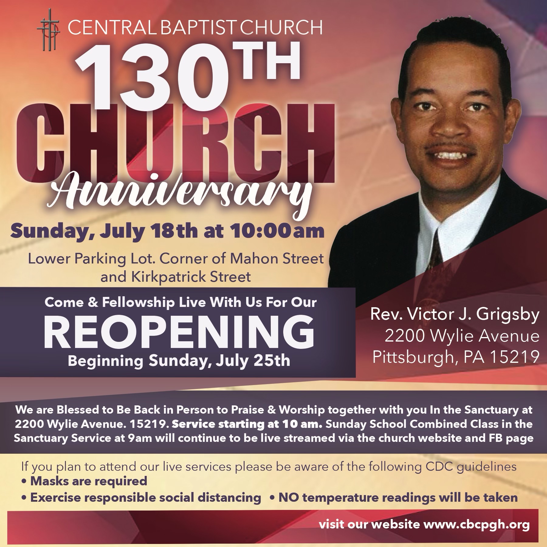 Central Baptist Church 130th Church Anniversary